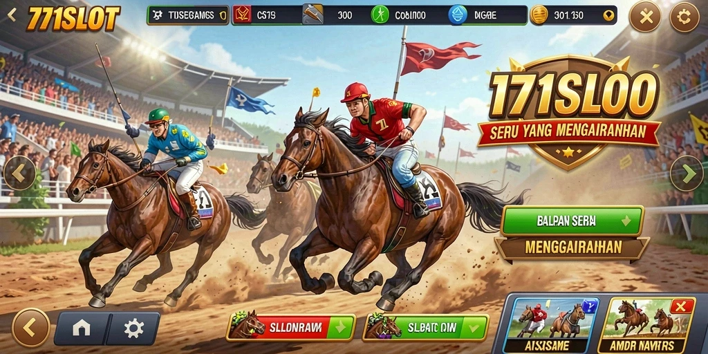 Tampilan gameplay balapan yang mendebarkan dari 171SLOT.