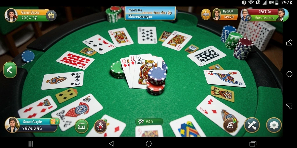 Tampilan gameplay Gaple yang menarik di 797K.