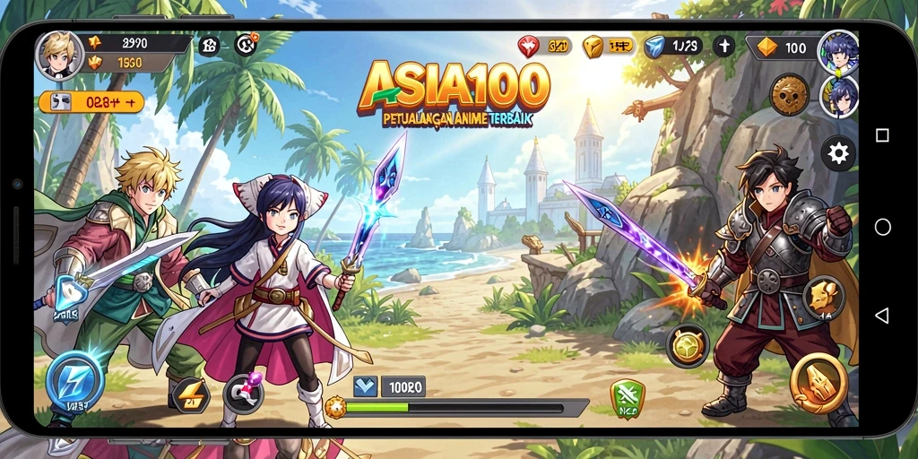 Tampilkan aksi seru dari gameplay Anime yang mendebarkan.