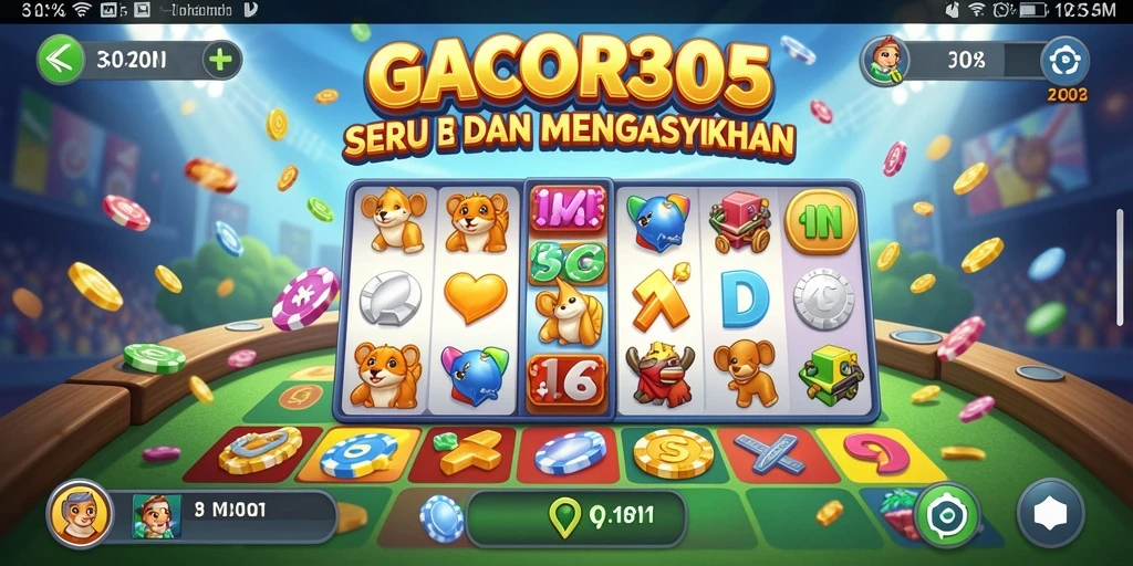Tampilan gameplay seru dan interaktif dari GACOR305.