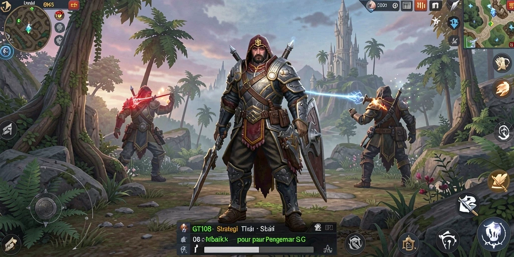 Tampilan gameplay GT108 dengan strategi dan taktik mendalam.