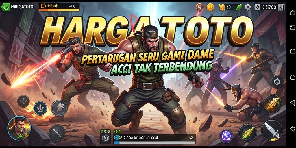 Tampilan gameplay HARGATOTO yang menegangkan dan seru.