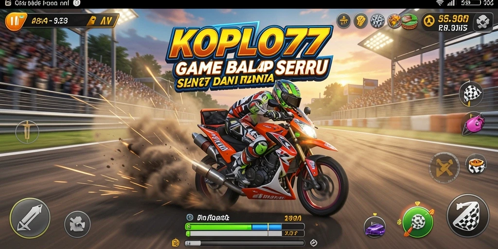 Tampilan gameplay Racing yang mendebarkan di KOPLO77.