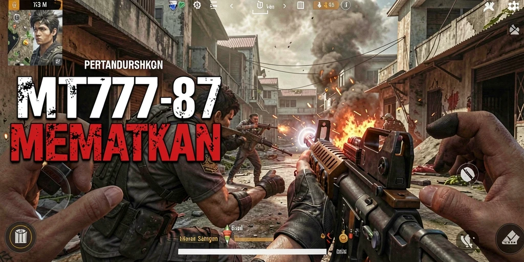 Tangkapan layar yang menampilkan aksi menegangkan dalam MT777.