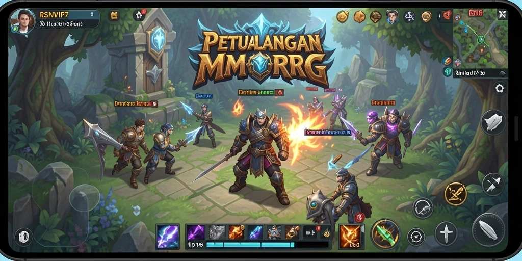 Tampilan gameplay RSNVIP7 yang memukau, menjelajahi dunia MMORPG.