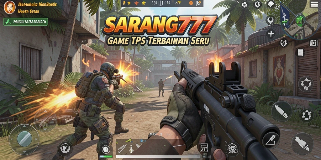 Tampilan gameplay yang intens dan mendebarkan dalam SARANG777.